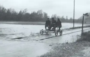 1936: Draisine bei Freiburghaus