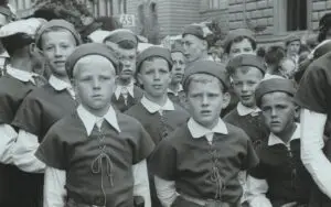 1939: Trommer & Pfeifer Corps Laupen am Festumzug in Bern