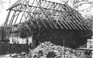 1945/46: Abbruch nach dem Brand des Stöcklis am Bärenplatz, Neubau Wohnhaus und Zahnarztpraxis Ernst Uebersax