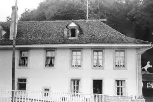 1950: Restaurant Saanebrücke, vor 1950 "Weisses Rössli"